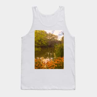 Central Park Lake Flowers Bridge Manhattan NYC Tank Top